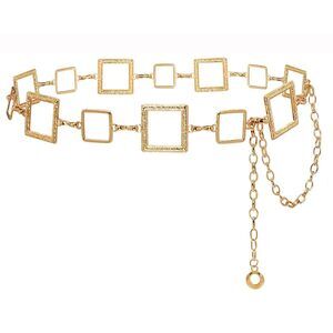 Western Chain Belt For Women Gold Link Belts Metal Waist Belly Chain😇